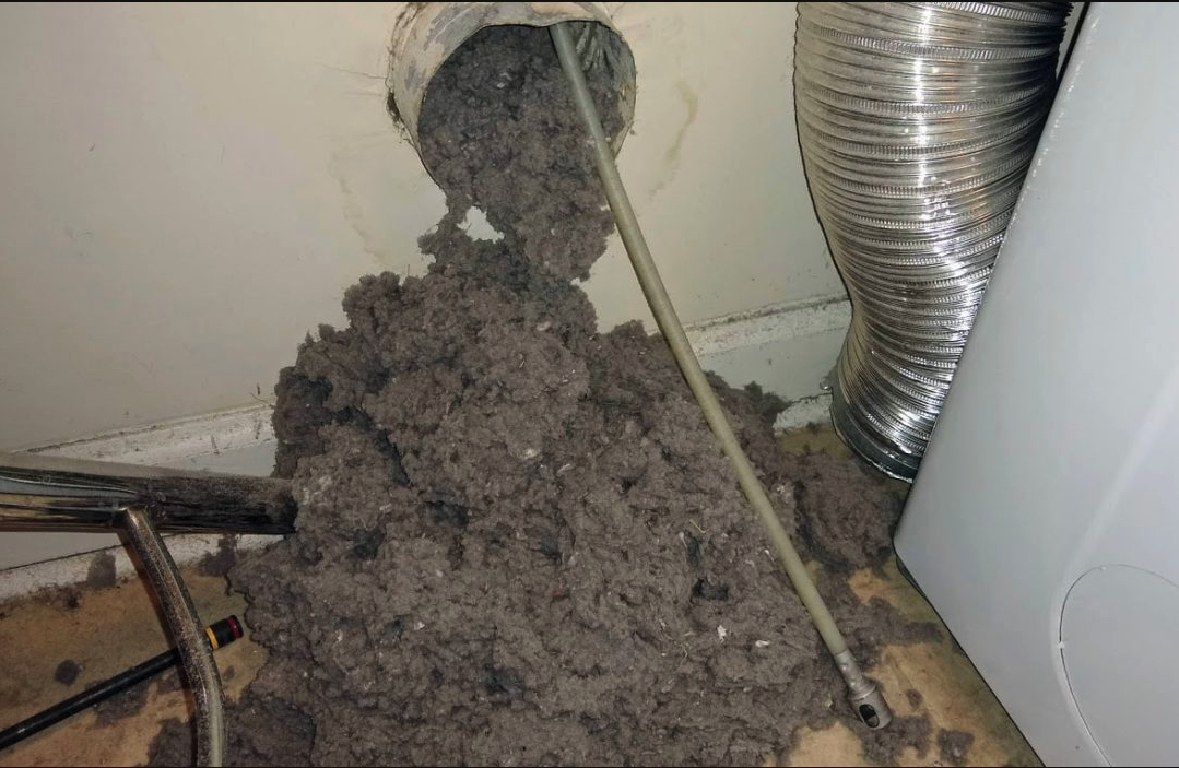 Clogged Dryer Vent Fire Hazard Removal Service